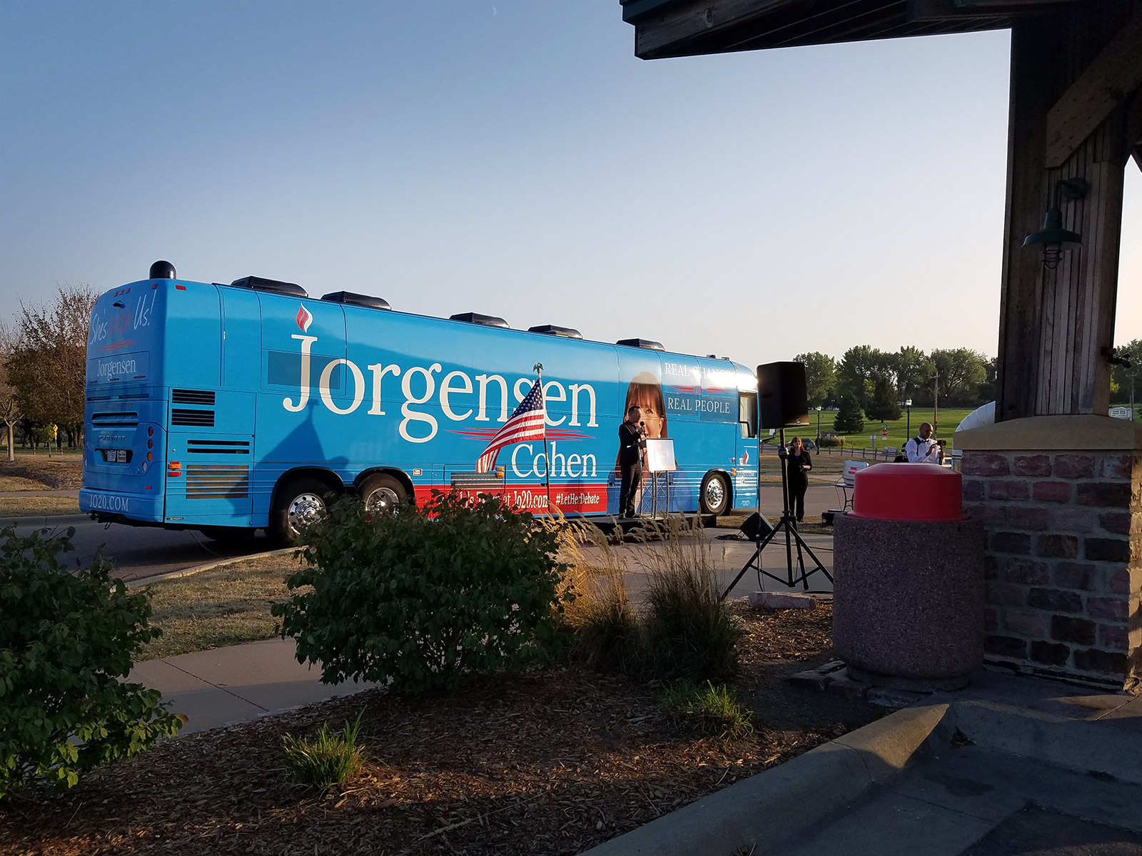 Campaign Stop! Libertarian VP Spike Cohen!